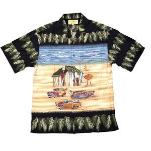 Maui Maui Hawaii Islands Vintage Cali Surf Shirt Mens M Surfing Beach Unique